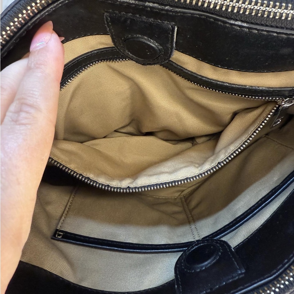 Ralph Lauren Black Satchel with White Stitching - Picture 5 of 9
